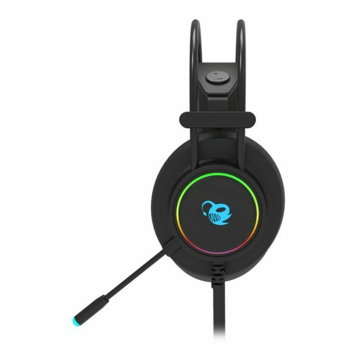 Auriculares com microfone CoolBox DeepLighting Preto